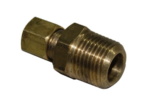 CONECTOR 3/8 NPT X 1/4 TUBO COM PORCA E ANILHA