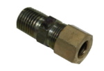 CONECTOR 1/4 NPT X 3/8 TUBO COM PORCA E ANILHA