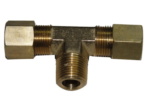 TEE CENTRAL 3/8 NPT X 1/2 TUBO PORCA E ANILHA