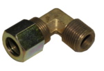 COTOVELO MACHO 3/8 NPT X 1/2 TUBO PORCA E ANILHA